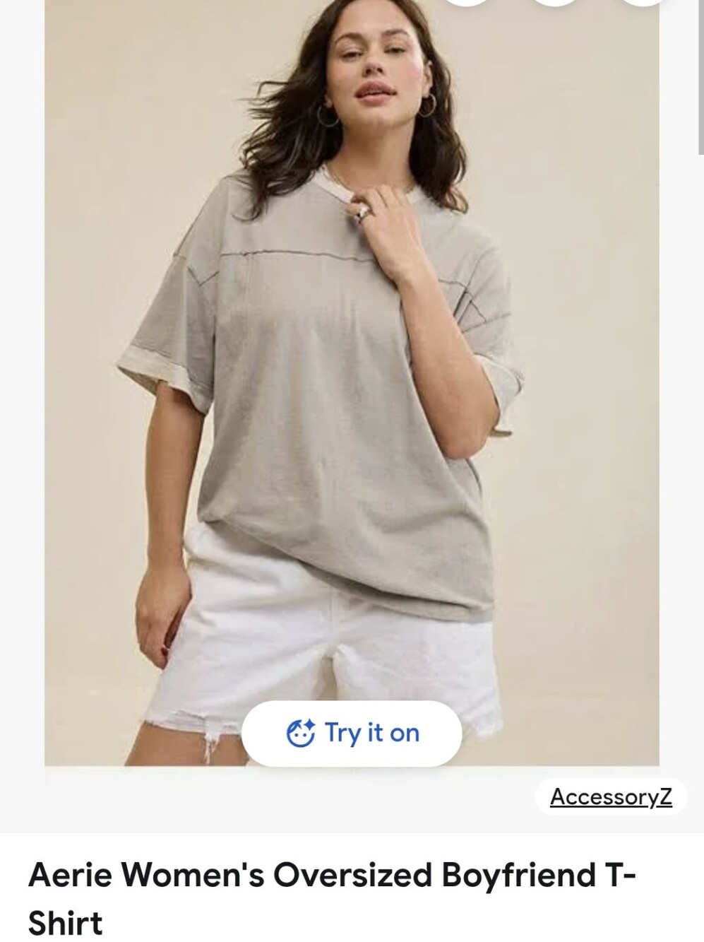 AERIE OVERSIZED BOYFRIEND SHIRT